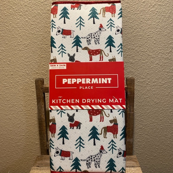 Christmas Dogs Dish Drying Mat, Dog Themed Dish Drying Mat, Christmas Decor - Picture 11 of 11